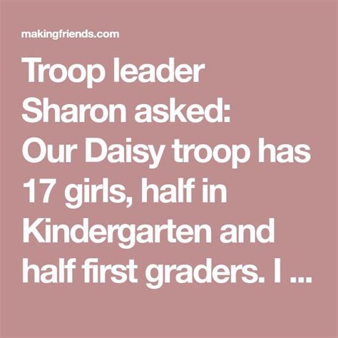 Managing A Multilevel Daisy Brownie Troop - Scout …