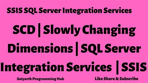 Managing A Slowly Changing Dimension in SQL Server Integration Services