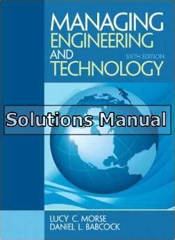 Managing engineering and technology solution manual. - Manuale di navigazione perimetrale del 2007.