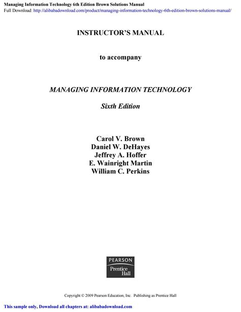 Managing information technology 6th edition solution manual. - Trail guide to geology of the upper pecos.