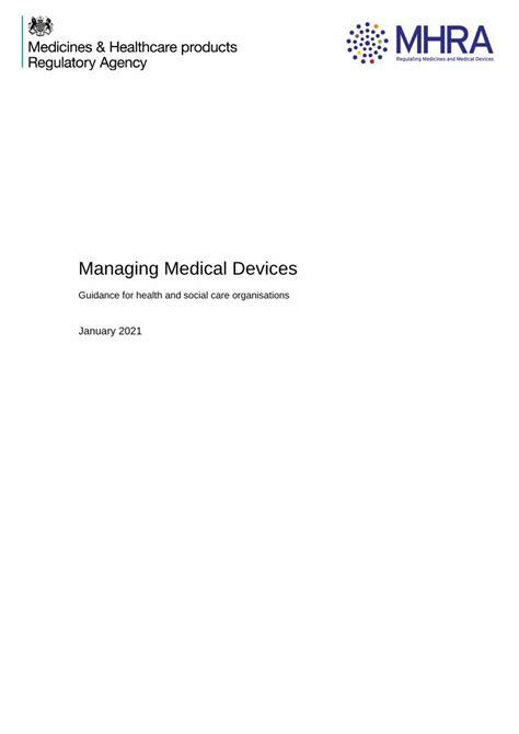 Managing medical devices - GOV.UK