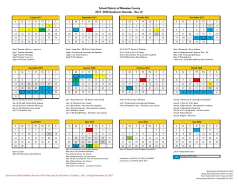 Manatee County Calendar