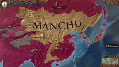 Manchu eu4. 2 days ago · The Qing dynasty (1644-1911), also called the Manchu dynasty, was the last imperial dynasty of China. In 1644, the Chinese capital at Beijing was captured by rebels, upon which the last Ming emperor committed suicide. The Ming dynasty officials and generals called on the Manchus for aid. The Manchus took advantage of the opportunity to seize ... 