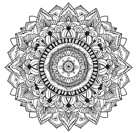 Mandala Coloring Ar