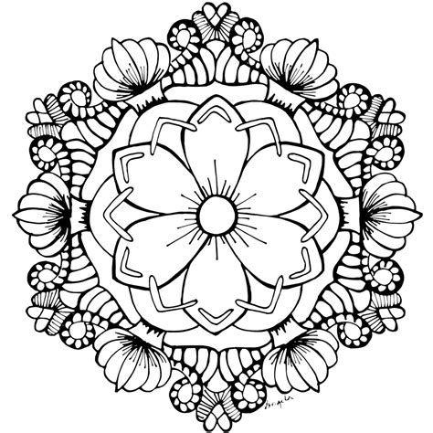 Mandala Flower Coloring Book