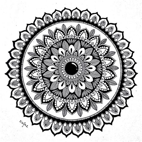 Mandala Simple Drawing