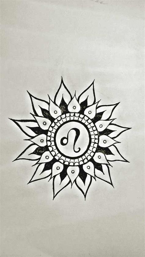 Mandala Tattoo Design, Leo Tattoo Designs, Flower Tattoo Designs