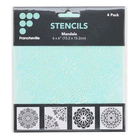 Mandala stencils spotlight.  Explore the full Francheville stencil ran...