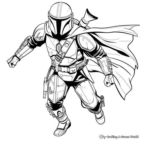Mandalorian Coloring Sheets