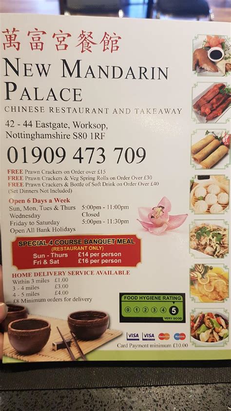 Mandarin Palace in Worksop - Restaurant menu and reviews