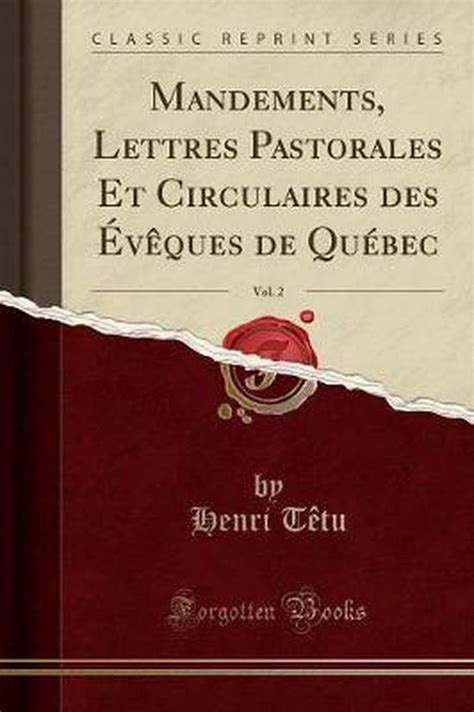 Mandements, lettres pastorales et circulaires des évêques de québec. - Briggs and stratton repair manual 135292.