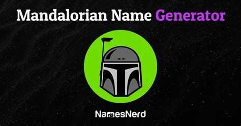 Mandolorian name generator. Our intuitive character name generator has 22 different naming categories. Character name styles include cool, badass, fantasy, heroic, mysterious, nerdy, old-fashioned, sexy, unique, gender-neutral, and weird. If you are still looking for the perfect name for your character, our random character name generator will help you find a name that ... 