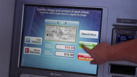 Bank at an ATM. Check your balance, deposit cash or checks