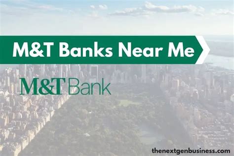 Mandt bank locations near me. M&T Bank’s 1,000 branches and 1,700 ATM’s ensure we have a bank near you and we’re committed to serving the way you bank today, while helping you build financial security for the future. We're here to help you every step of the way — from finding the products and services that meet your financial needs to notifying you of offers and opportunities that … 