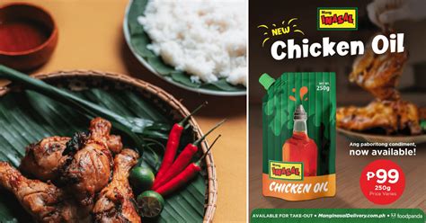 Mang Inasal Chicken Oil Available for Only ₱99 Nationwide