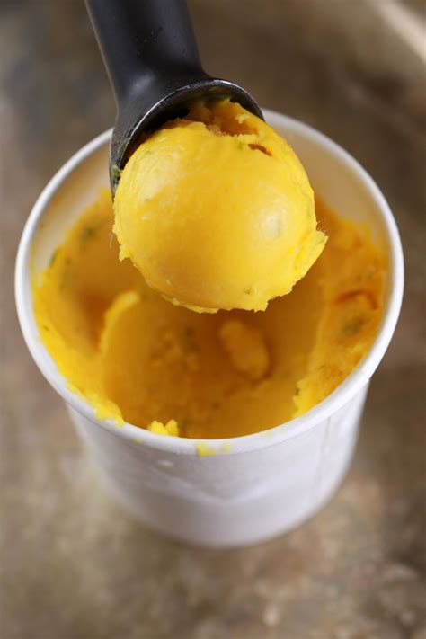 Mango and Lime Frozen Yogurt in 5 Minutes (No Machine)