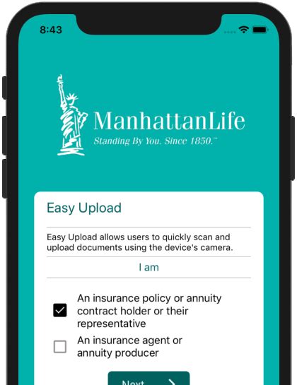 The Easy Upload mobile app or the Easy Form Upload