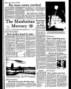 Manhattan mercury newspaper.  Read top headlines like Weekend Guests, Personals...