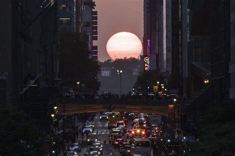 Manhattanhenge fans hope cloudy weather won’t obscure NYC’s famed sunset phenomenon