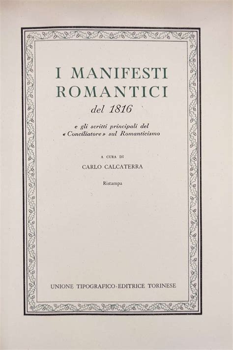 Manifesti romantici del 1816 e gli scritti principali del conciliatore sul romanticismo. - Schönfeld's historische grammatica van het nederlands.