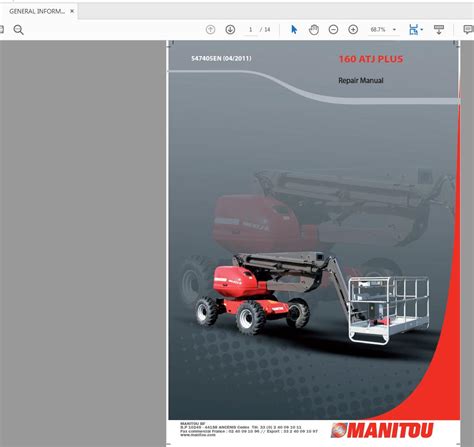 Manitou access platform 165 atj workshop service repair manual 1 download. - John deere 455 diesel service manual.