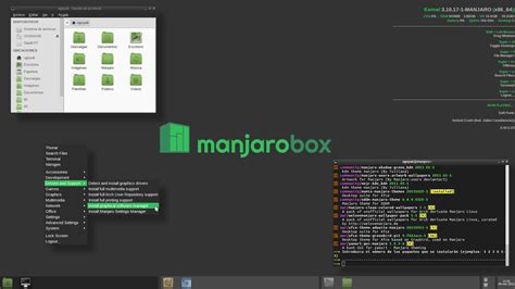 Manjaro minimal install.  It still installs a bunch of default manjaro stuff bu...