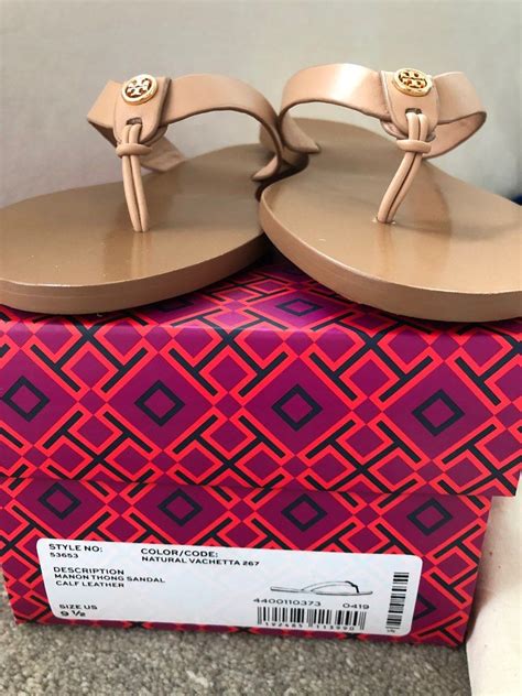 Tory Burch Women’s 7 Manon Thong Sandal Brown Leather Croco Emboss Logo Brazil. Tory Burch Manon Brown Thong Sandal Croco Emboss Womens 7. Excellent Used Condition, only worn 2 times. Comes with box. A double-T logo medallion at center of leather straps. Runs true to size. Slip on leather upper and lining/leather and man made …. 