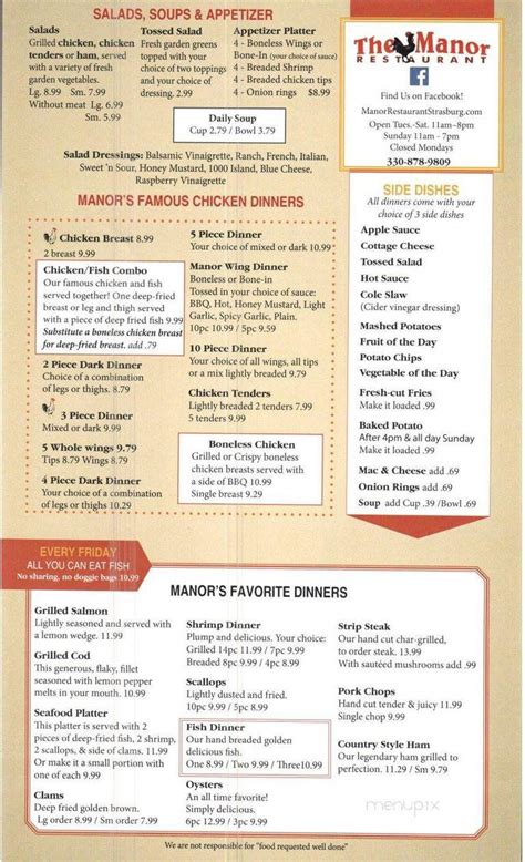 Manor restaurant strasburg menu. Things To Know About Manor restaurant strasburg menu. 
