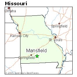 Mansfield (Missouri) to Kansas City (Missouri) via Golden City ...