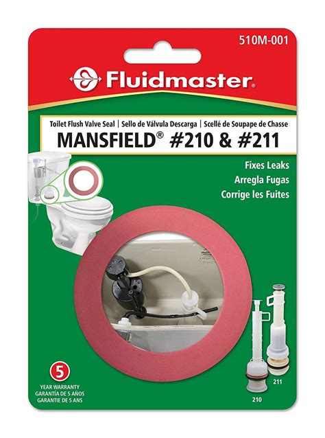 Part Number: 427. The Fits Mansfield 210 and 211 Valve Seal is designed to fit both 2 inch 210 and 211 Mansfield flush valves. The exclusive longest lasting red rubber resists chlorine, bacteria, city water treatment, hard water, and well water. Easy to install, Mansfield flush valve seal is made of flexible rubber for a tight seal.