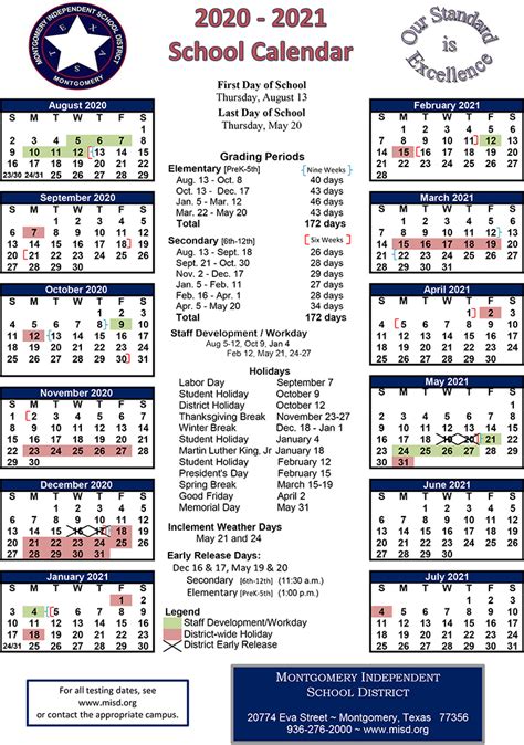 Mansfield Calendar