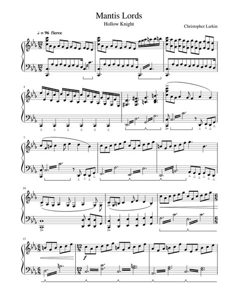Mantis Lords Sheet music for Piano