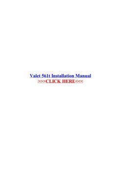 Manual 561t Valet