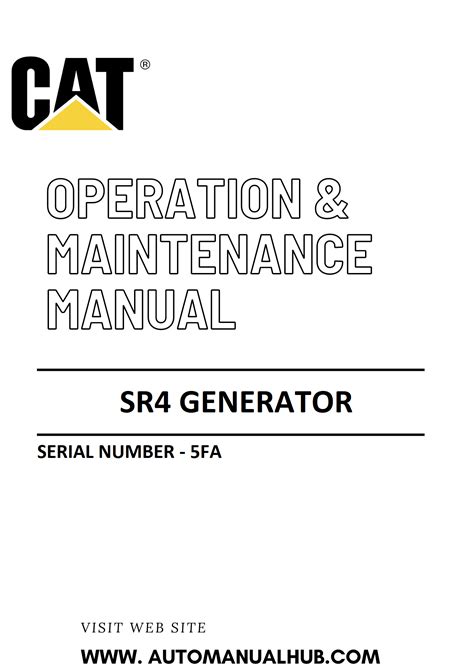 Manual Generator Caterpillar Sr4