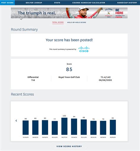 Manual Score Posting USGA