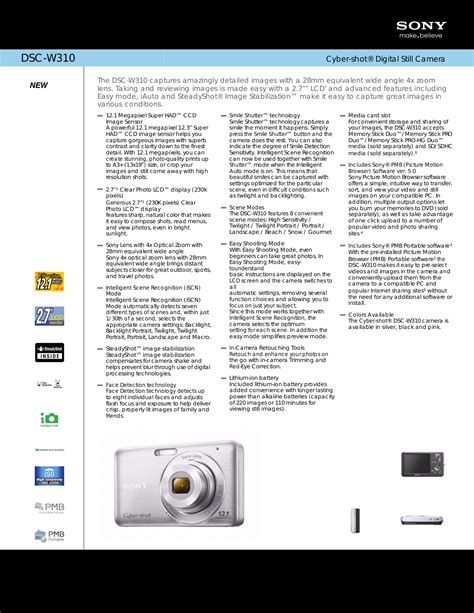Manual Sony Cybershot