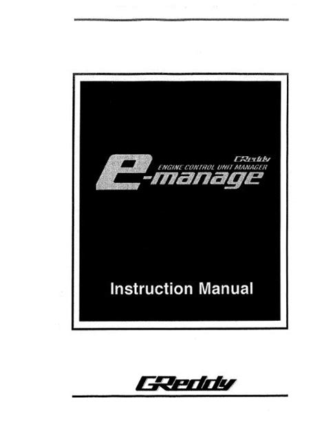 Manual book for greedy e manage blue. - Manual for a 77 arctic cat jag.