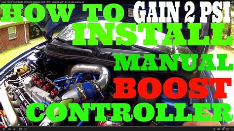 Manual boost controller for audi 1 8t. - National locksmith guide to antique locks.