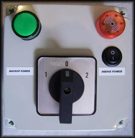 Manual changeover switch box for generator. - Consulting on the inside an internal consultants guide to living and working inside organzizations.