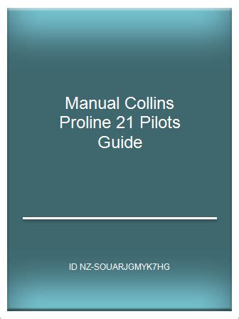 Manual collins proline 21 pilots guide. - Health care fraud and abuse a physicians guide to compliance billing and compliance.