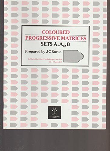 Manual coloured progressive matrices sets a a b b. - Complete service manual for american flyer trains.