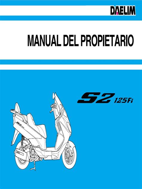 Manual daelim s2 125 fi espaa ol. - Roland a 6 a6 complete service manual.