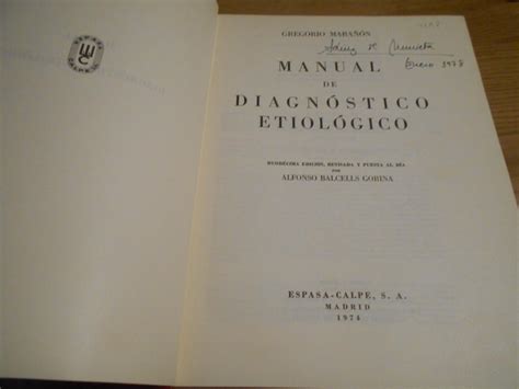 Manual de diagnostico etiologico spanish edition. - Hitachi ex 165 manual del operador.