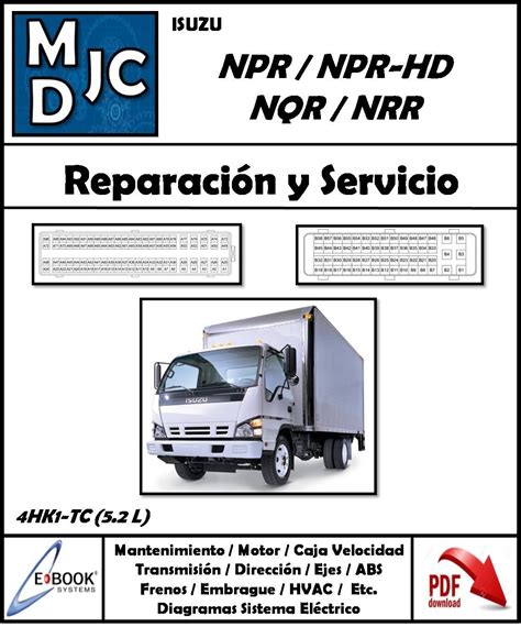 Manual de freno de reparación isuzu nqr. - Red white and black 7th edition.