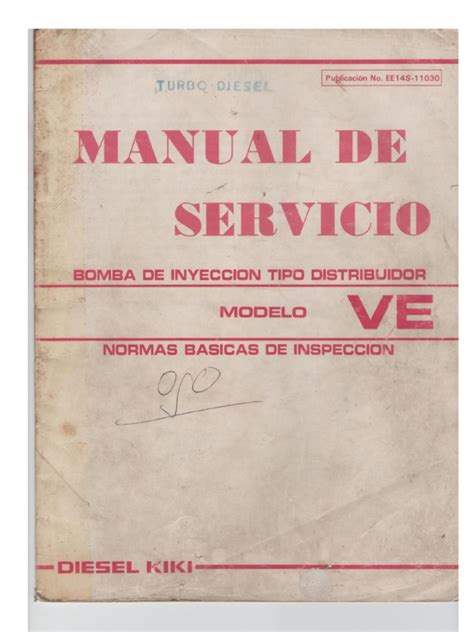 Manual de la bomba diesel kiki. - Download manuale di riparazione di officina toro workman md mdx.