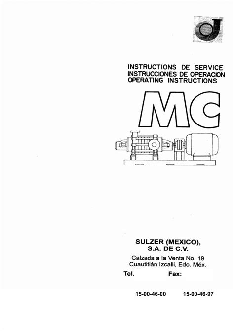 Manual de la bomba sulzer mc. - Blitzer intermediate algebra 6th edition solution manual.