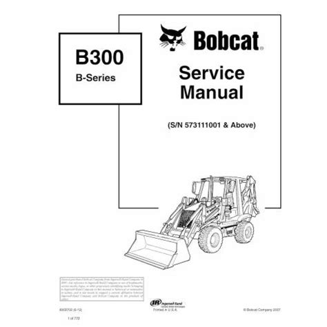 Manual de la retroexcavadora bobcat b300. - Technical project guide marine application part 2.