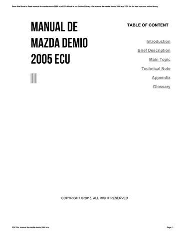 Manual de mazda demio 2005 ecu. - Allen bradley hmi pv c300 programming manual.