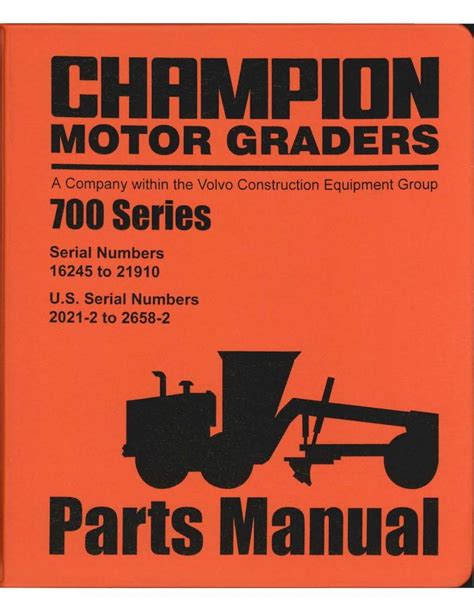 Manual de piezas de la motoniveladora champion 740. - Briggs and stratton 125 cv manuale del motore i c briggs and stratton 125 hp i c engine manual.