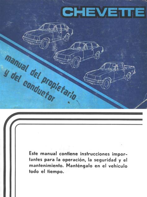 Manual de propietarios de chevette 1981. - Ich habe mich fur den beruf entschieden.